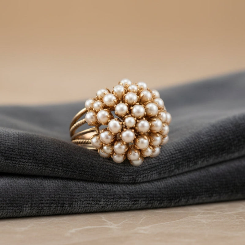 Romantic Pearl Ring for Special Moments