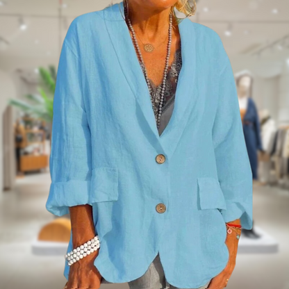 JO | Stylish blazer with buttons for women