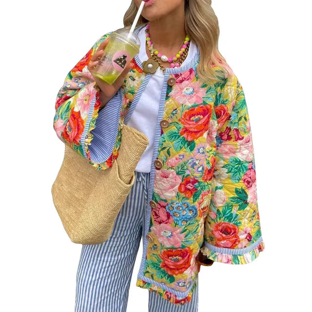 JO | Light summer coat with floral print