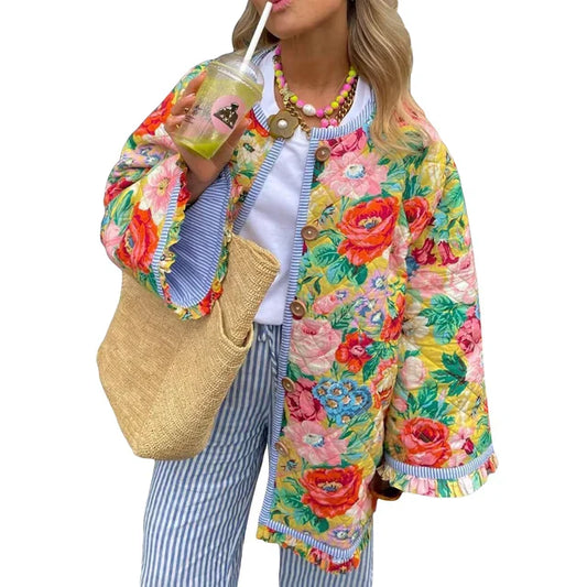 JO | Light summer coat with floral print