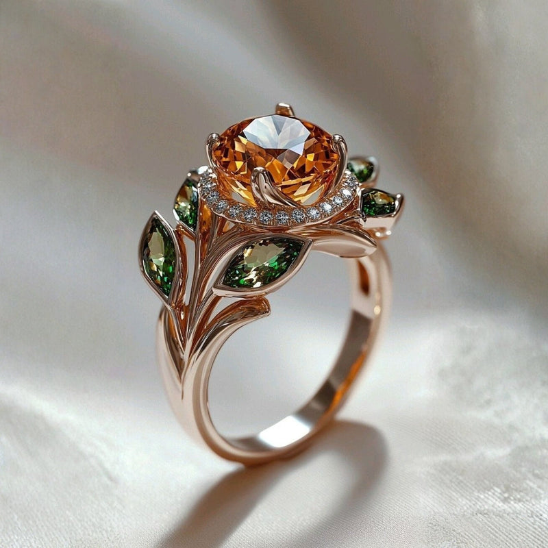 Delicate Artisan Gold Ring