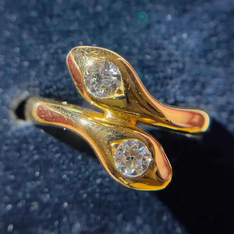 Delicate Artisan Gold Ring