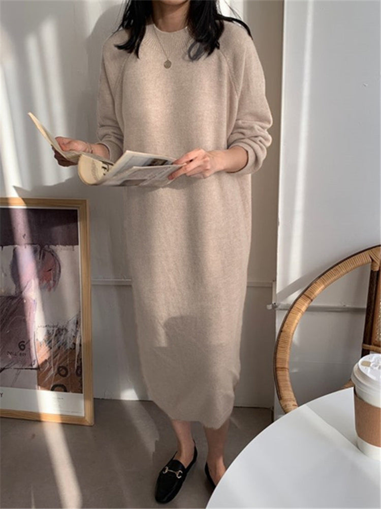 JO | Cozy knit midi dress