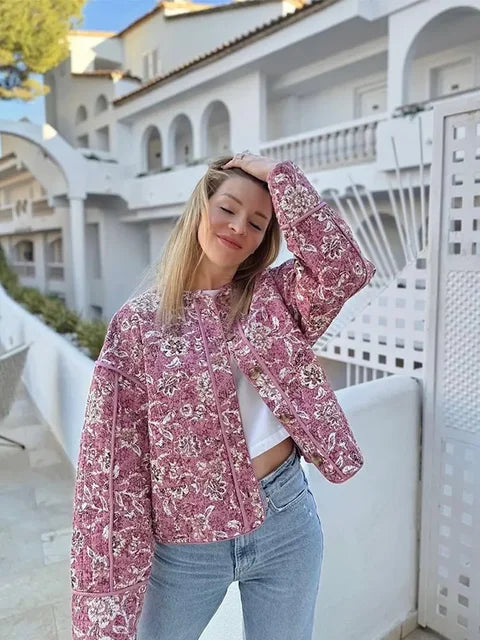 JO | Summer coat with floral print