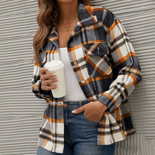 JO | Checked transition jacket for fall