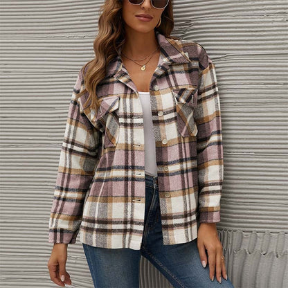 JO | Checked transition jacket for fall