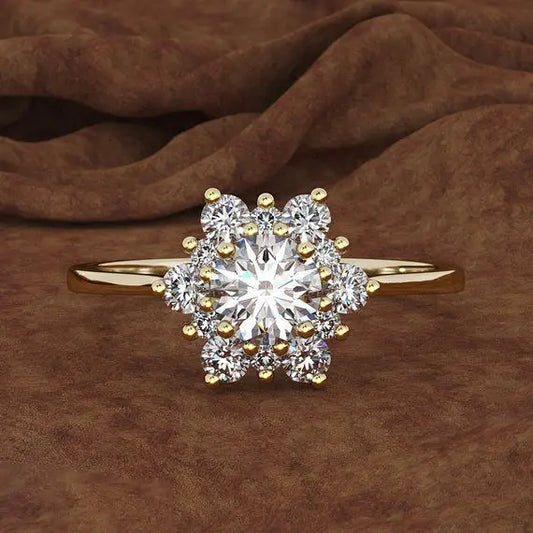 Delicate Artisan Gold Ring