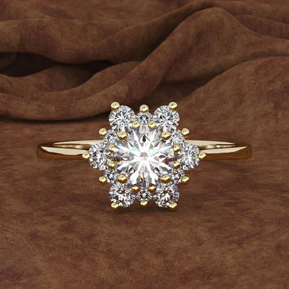 Delicate Artisan Gold Ring