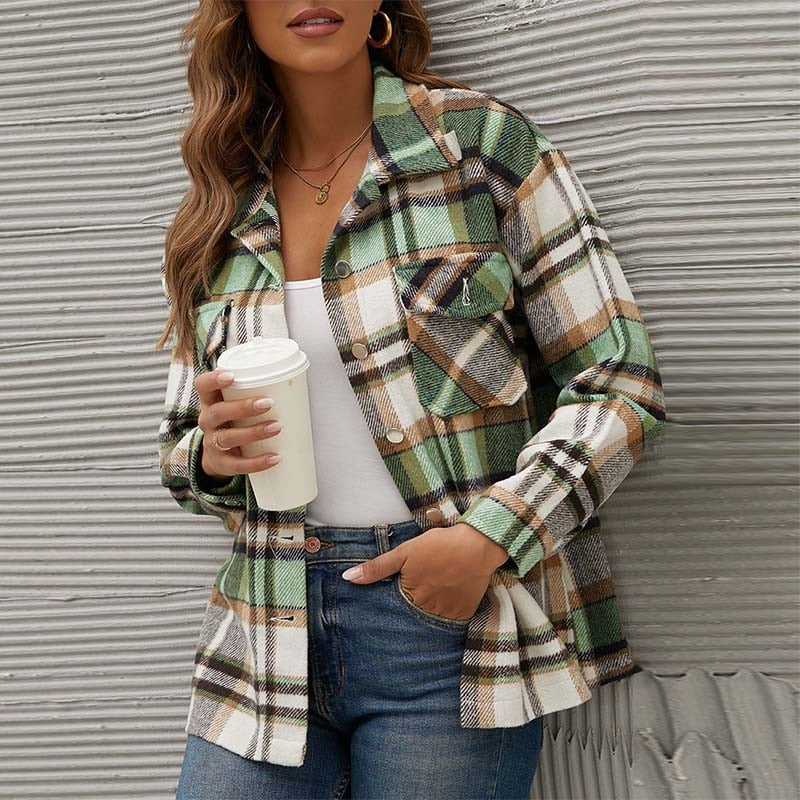 JO | Checked transition jacket for fall
