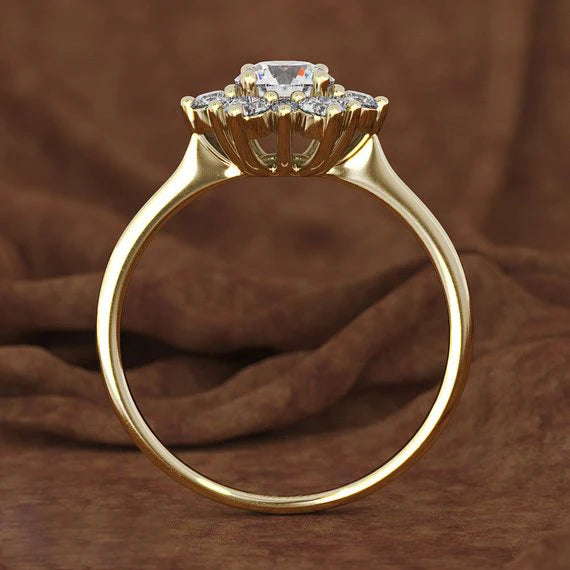 Delicate Artisan Gold Ring