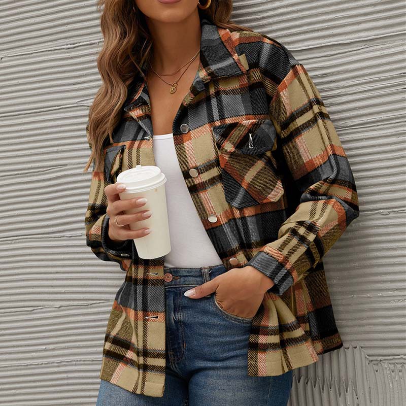 JO | Checked transition jacket for fall
