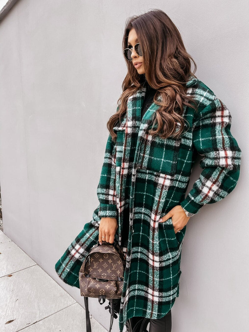 JO | Long Plaid Jacket™: For women