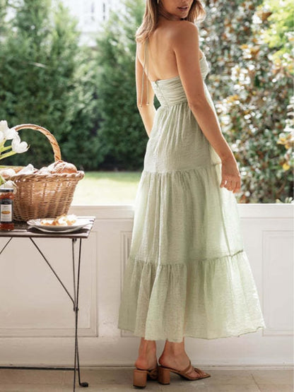 KS | Maxi dress with halterneck