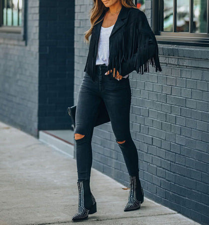 JO | Retro-chic jacket with fringes