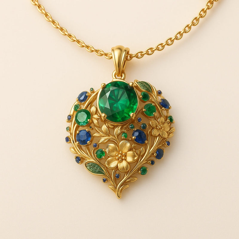 Vintage Handmade Gold Necklace