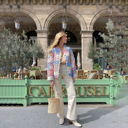 JO | stylish printed quilted jacket