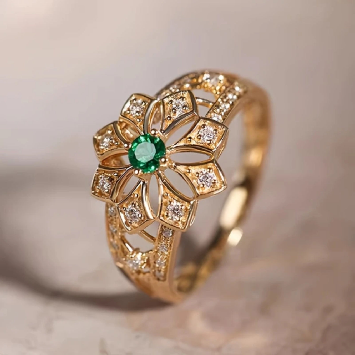 Beautiful Gold Ring with Unique Style