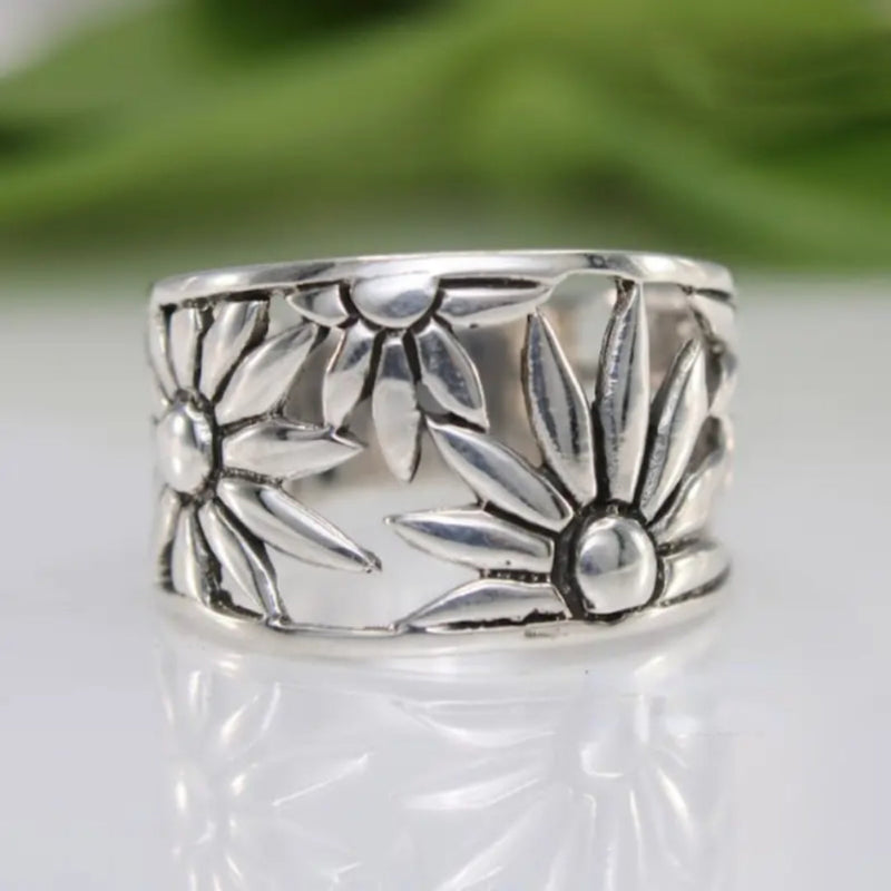 Delicate Artisan Silver Ring