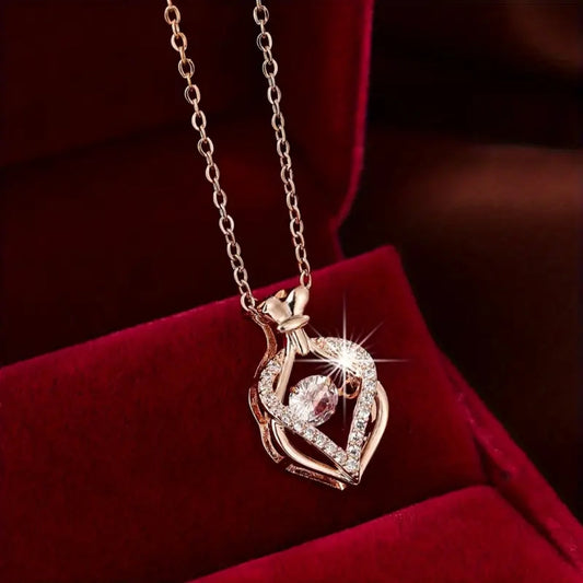 Sparkling Elegant Gold Necklace