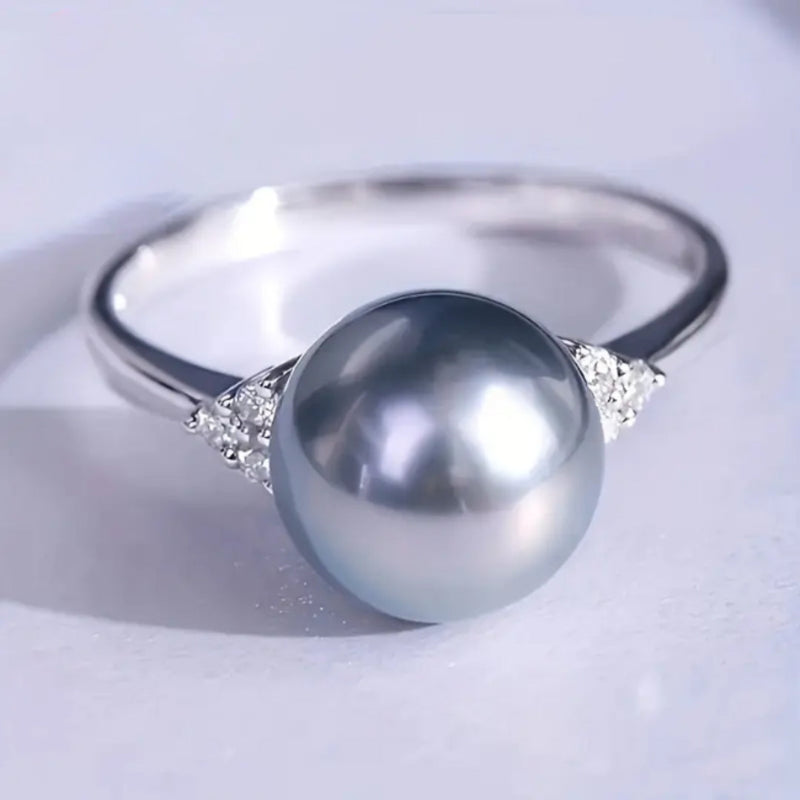 Delicate Artisan Pearl Ring