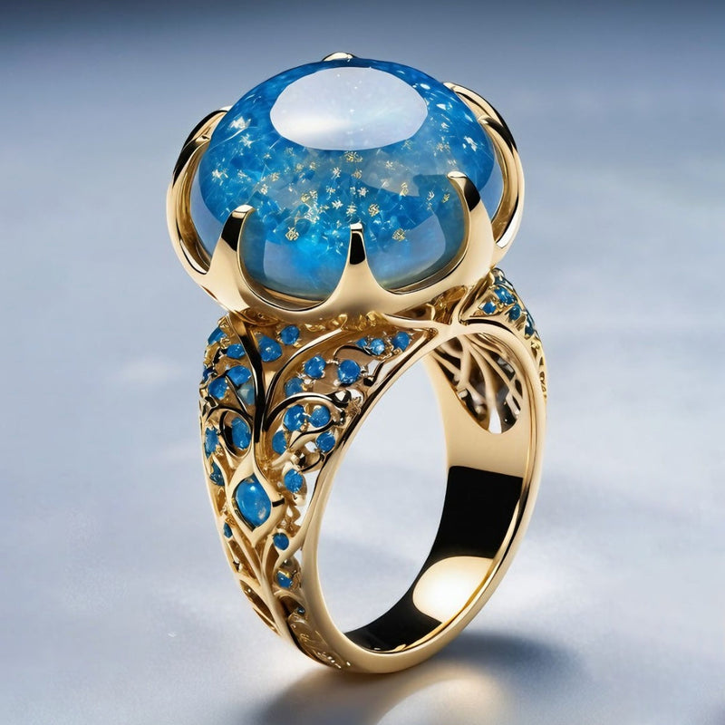 Delicate Artisan Gold Ring