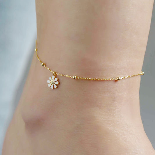 Romantic Gold Anklet for Special Moments
