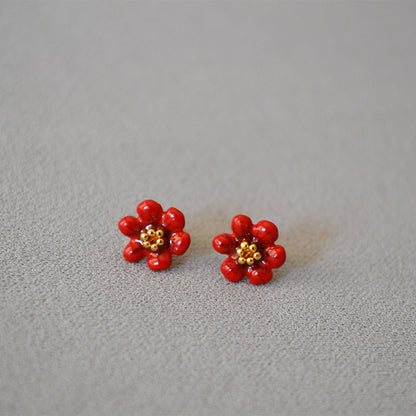 Vintage Handmade Silver Earring