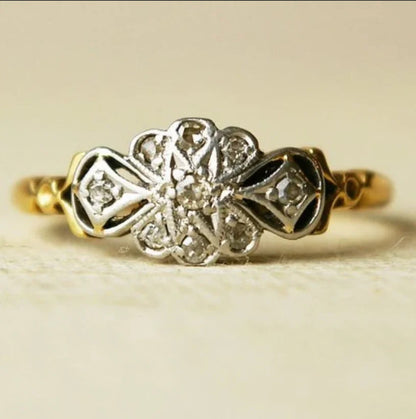 Delicate Artisan Gold Ring