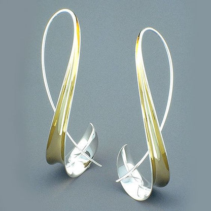 Delicate Artisan Gold Earring