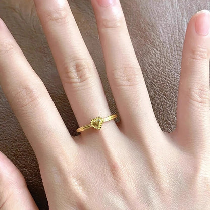 Delicate Artisan Gold Ring