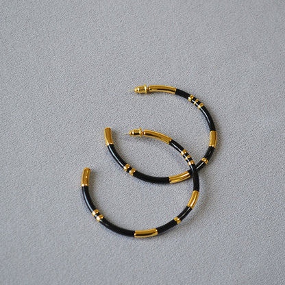 Vintage Handmade Gold Earring