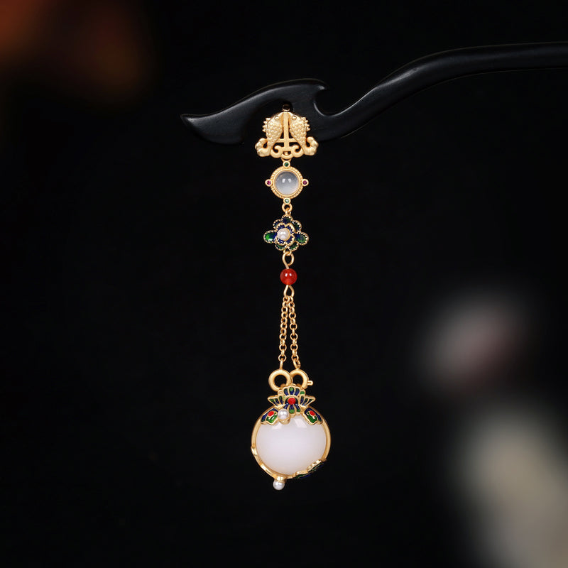 Delicate Artisan Gold Pendant
