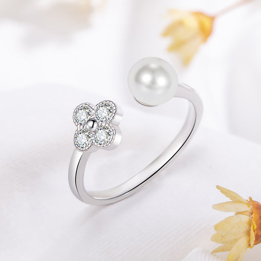 Delicate Artisan Pearl Ring