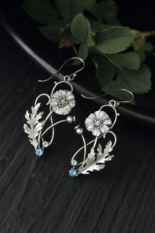 Beautiful Silver Earring with Unique Style