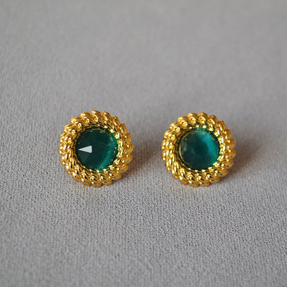 Vintage Handmade Gold Earring