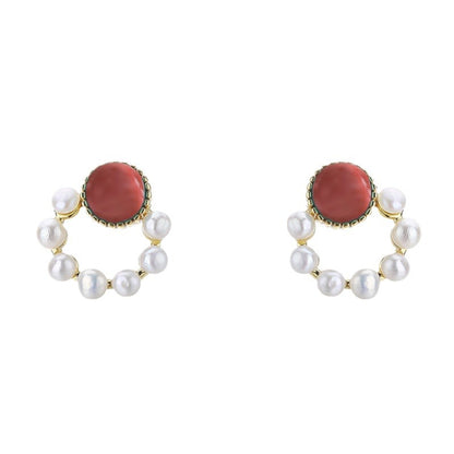 Delicate Artisan Pearl Earring