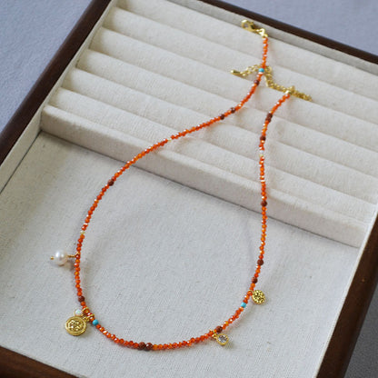 Vintage Handmade Gold Necklace