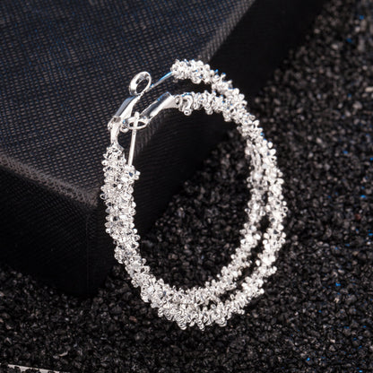Delicate Artisan Silver Earring