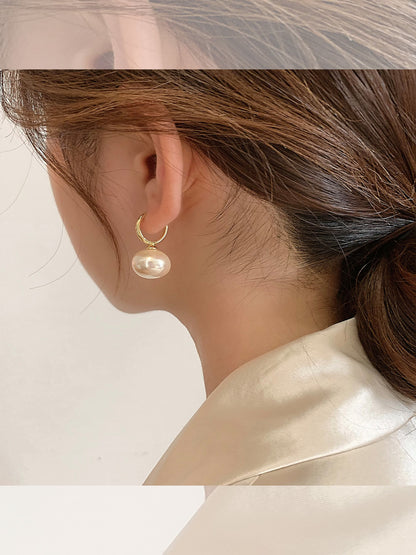 Delicate Artisan Pearl Earring
