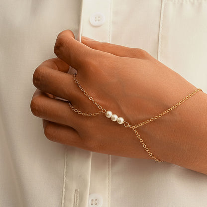 Delicate Artisan Pearl Bracelet