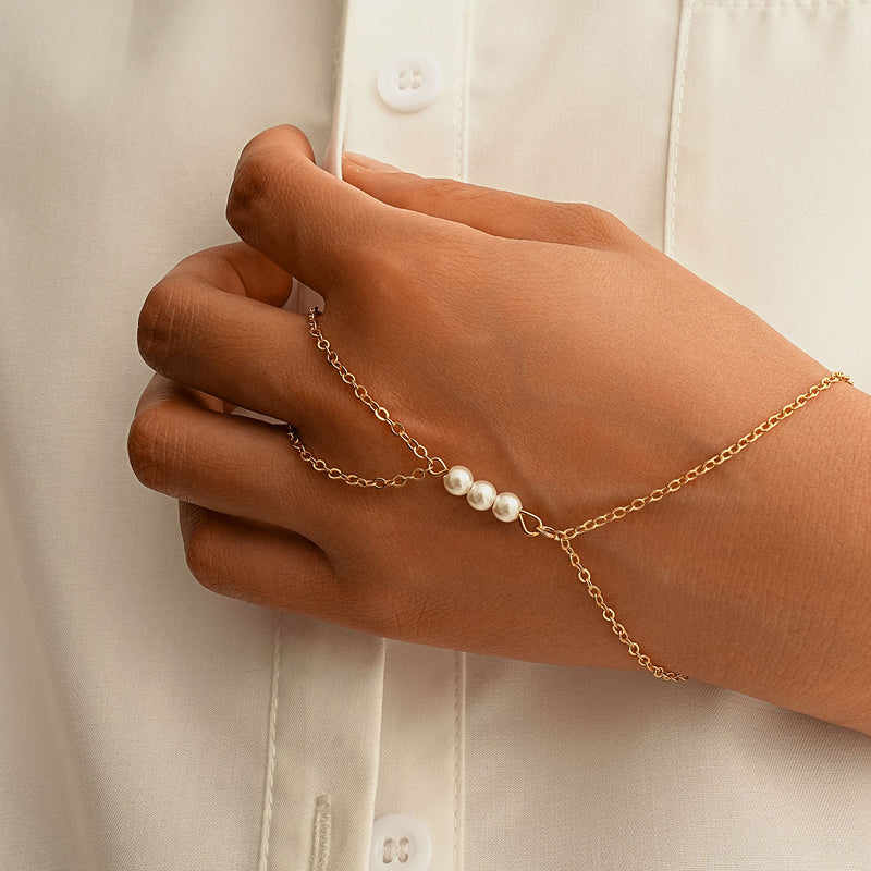 Delicate Artisan Pearl Bracelet