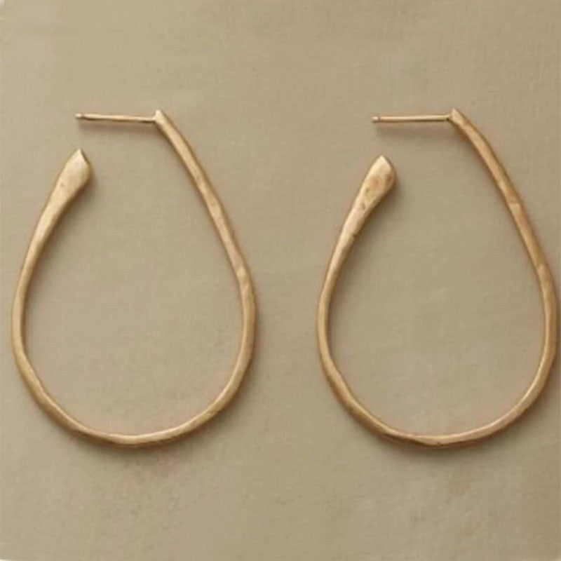Delicate Artisan Gold Earring