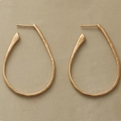 Delicate Artisan Gold Earring