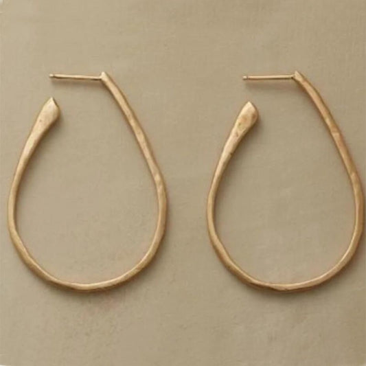 Delicate Artisan Gold Earring