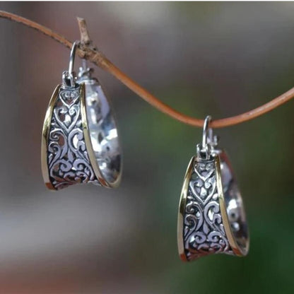 Vintage Handmade Silver Earring