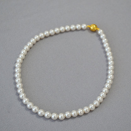 Delicate Artisan Pearl Necklace