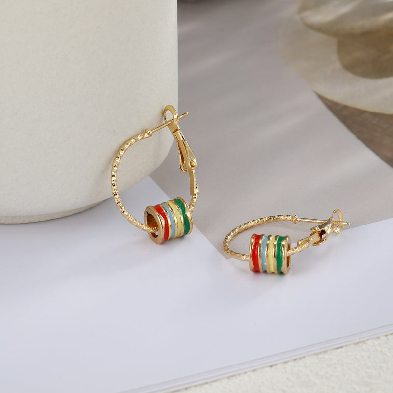 Vintage Handmade Gold Earring