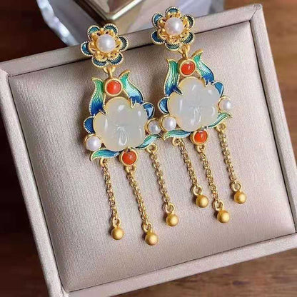 Vintage Handmade Gold Earring