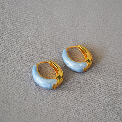 Vintage Handmade Gold Earring