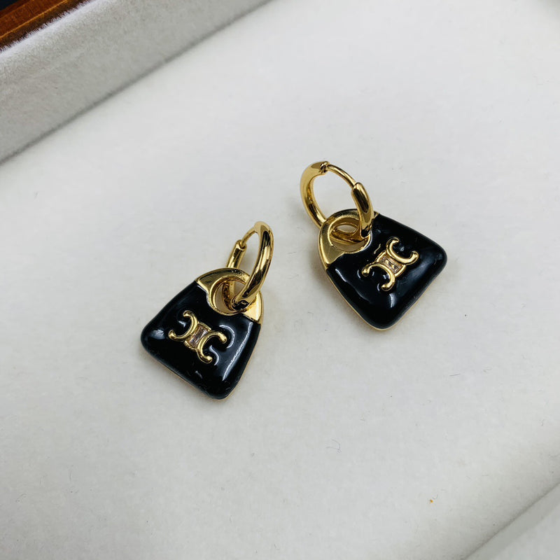 Vintage Handmade Gold Earring